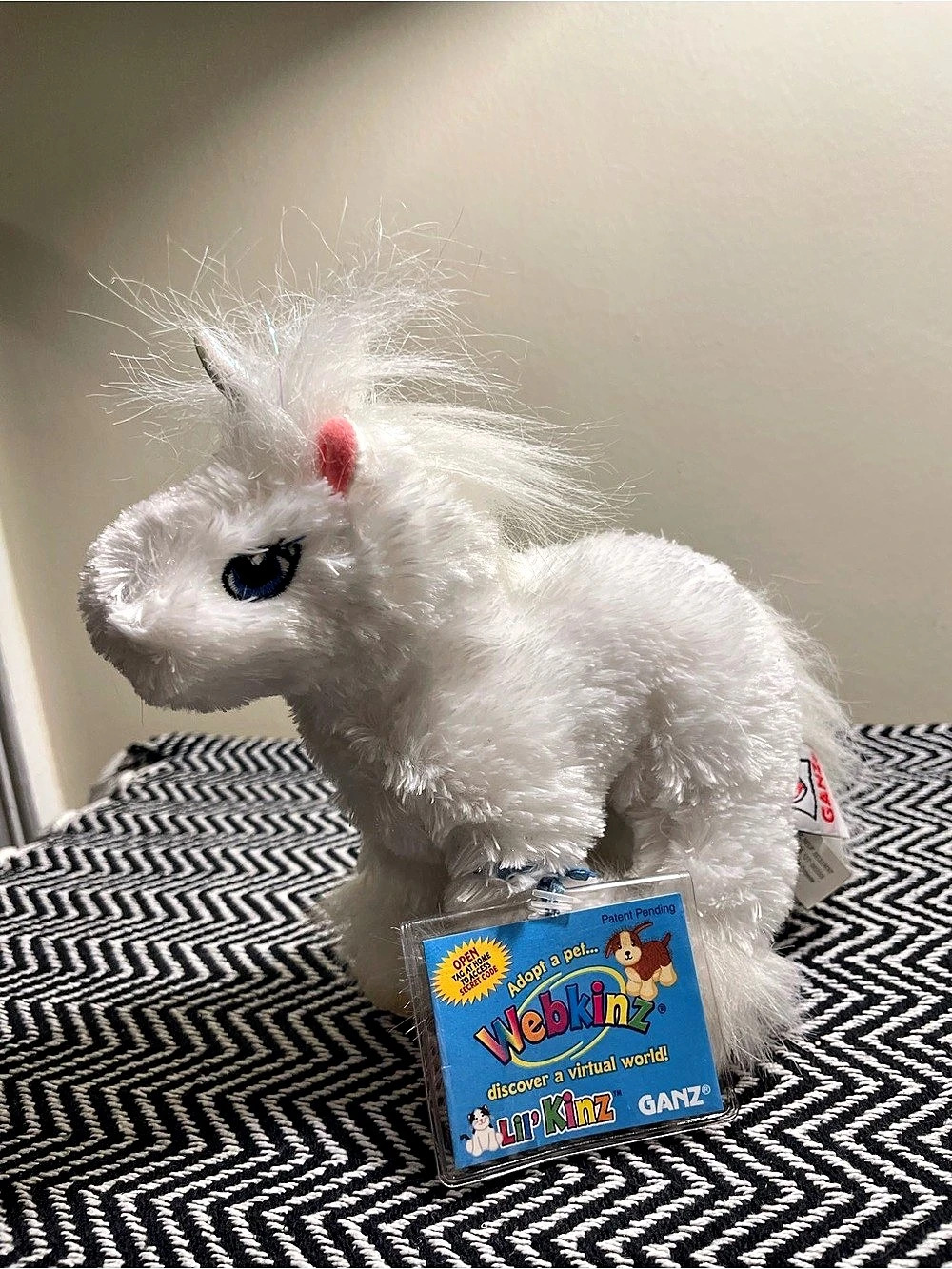 Ganz Lil' Kinz Unicorn White Plush Stuffed Animal